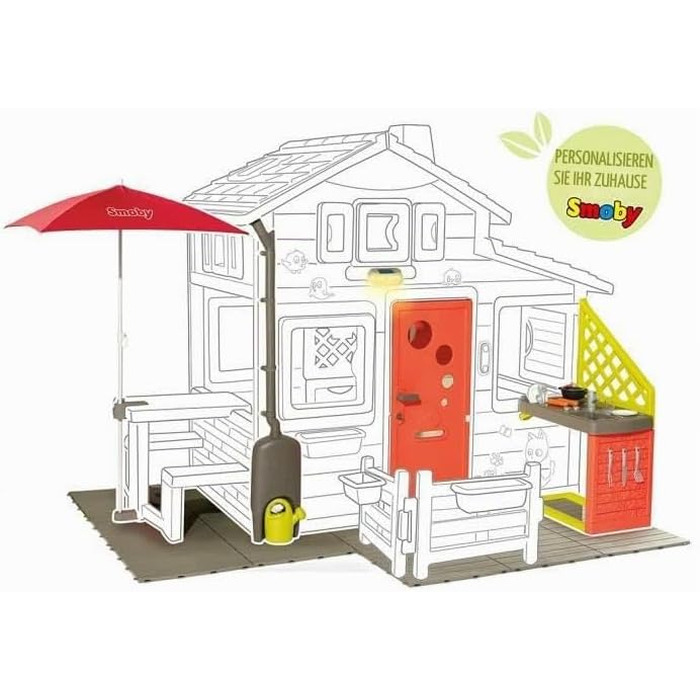 Дитячий будиночок Smoby Neo Friends Haus - для хлопчиків та дівчаток від 3 років, розширюваний, для вулиці та в приміщенні