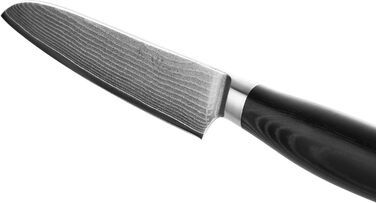 Ніж кухонний Wakoli Mikata Damast 17 см з лезом з дамаської сталі та ручкою Micarta (Сантоку)