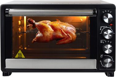 Міні-піч Syntrox Germany 30л з конвекцією та рожном для шаурми/курки - електродуховка для дому