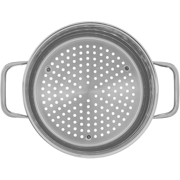 Набір каструль WMF Compact Cuisine 4 предмети для індукції з кришками, нержавіюча сталь Cromargan, з внутрішньою шкалою