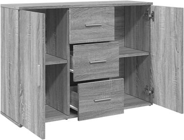 Комод vidaXL у стилі старого дерева, 90x29,5x65 см, ДСП, для зберігання речей, шафа для вітальні, домашній органайзер