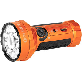 Ліхтарик OLIGHT Marauder Mini LED 7000 люменів, 600 м, перезаряджуваний, з дальнім і розсіяним світлом, 3 кольори LED, датчик відстані, для активного відпочинку, помаранчевий