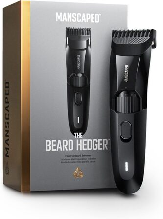 Тример для бороди MANSCAPED The Beard Hedger, 20 рівнів, T-подібна лезо з нержавіючої сталі, бездротовий, водонепроникний, 60 хв роботи