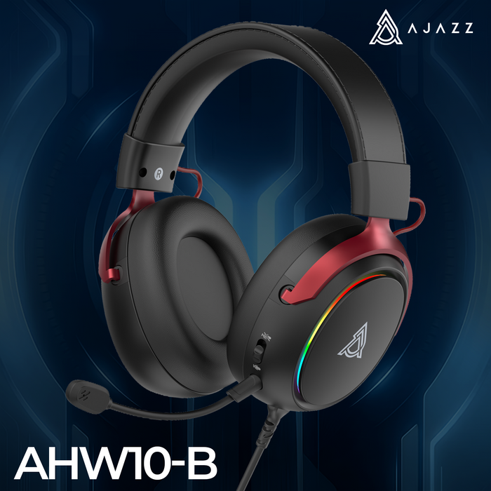 Дротова ігрова гарнітура Ajazz AHW10 Black (AHW10-B)