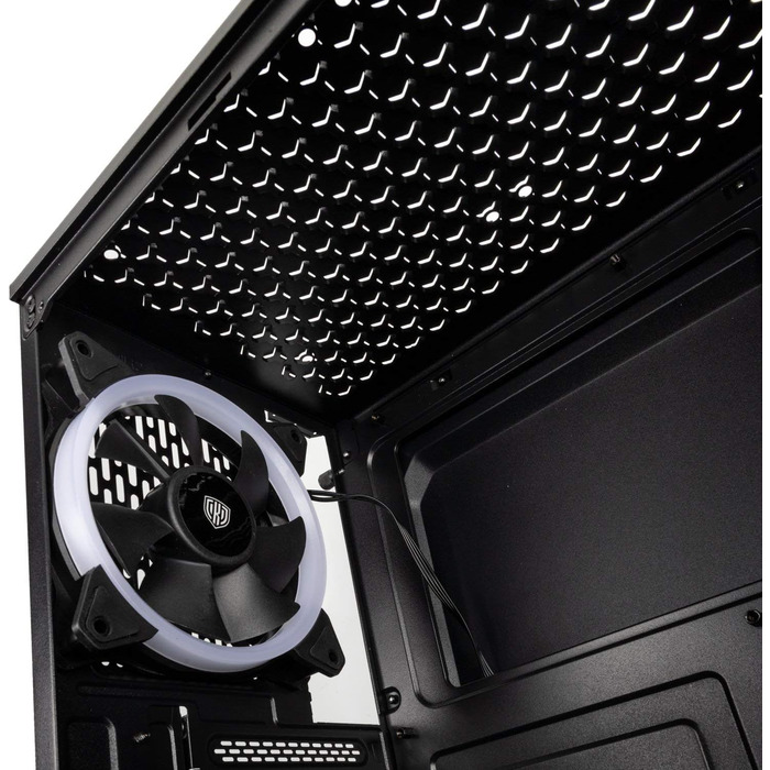 Ігровий корпус Kolink Inspire K9 ARGB Midi-Tower з підсвіткою, скляною панеллю та підтримкою RGB, чорний