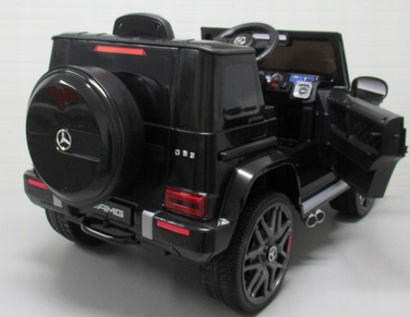 Дитячий електромобіль Mercedes G63 з шкіряним сидінням та пультом керування