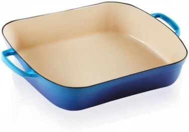 Сковорода Le Creuset Signature чавунна прямокутна, 4.9 л, 33 см, Azure (підходить для всіх плит, включаючи індукційну)