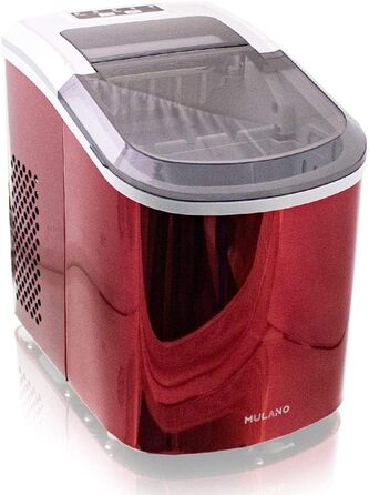 Льодогенератор нержавіюча сталь Ice Maker для дому червоний