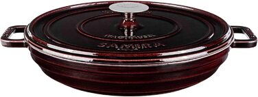 Чавунний казан Sallys 'Samira' Deluxe 2,2 л, універсальний, для всіх типів плит і духовки до 250°C, сливовий фіолетовий