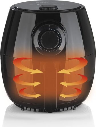 Аерофритюрниця MAXXMEE XL 4 л, 1400 Вт, чорна
