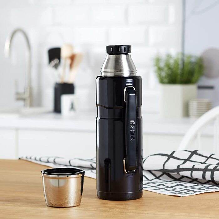 Термос Thermos Stainless King 1,2 л, нержавіюча сталь, синій, з ручкою