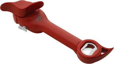 Відкривач Kuhn Rikon Auto Safety Master для банок, пляшок та скляних банок, 22.9 x 7 см, червоний