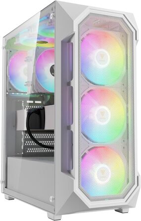 Ігровий корпус GAMDIAS Aura GC1 Elite WH ARGB з підсвіткою