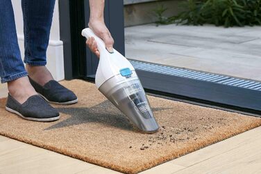 Ручний акумуляторний пилосос BLACK+DECKER Dustbuster 3.6В, безмішковий, бездротовий, знімний контейнер 325 мл, білий