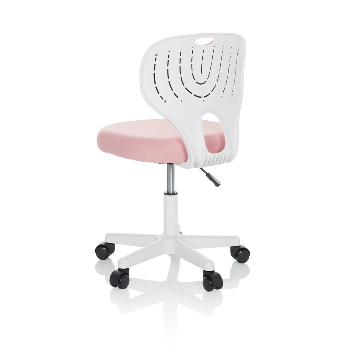 Дитяче офісне крісло KIDDY TOP W, оббивка тканина, рожеве