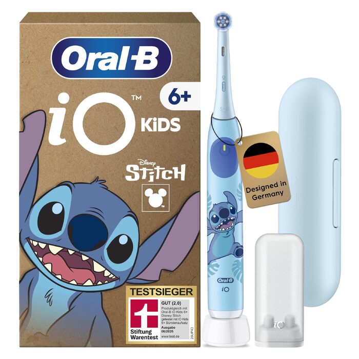 Електрична зубна щітка Oral-B iO Series 2, набір з 2 шт, чорний/зелений (Stitch Blue)