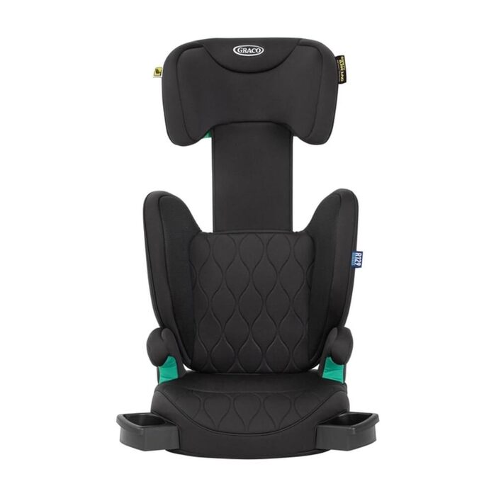 Автокрісло Graco Affix i-Size R129 для дітей 100-150 см, чорне, з регулюванням висоти спинки та ISOFIX
