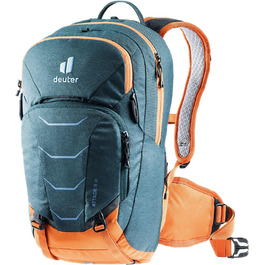 Дитячий велосипедний рюкзак Deuter Attack 8 JR з протектором, 8 л, Arctic-Mandarine