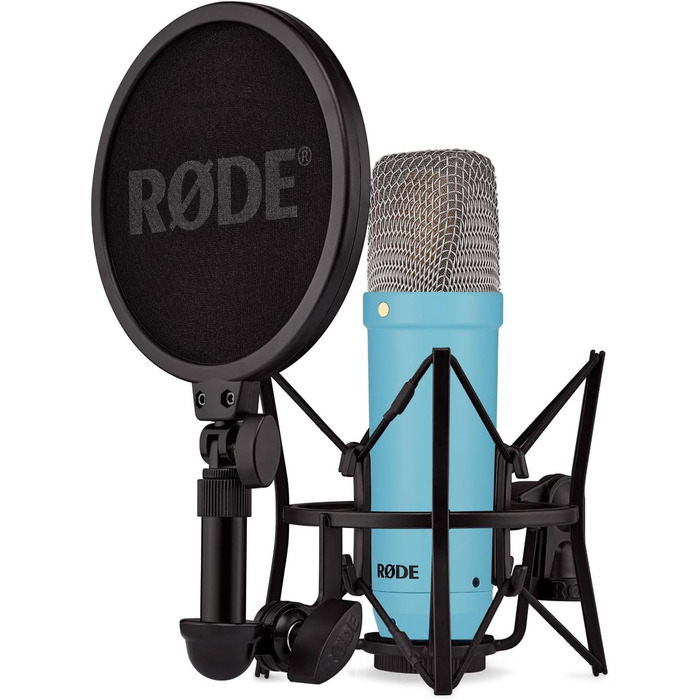 Студійний мікрофон Rode NT1 Signature Blue + стійка Keepdrum, синій