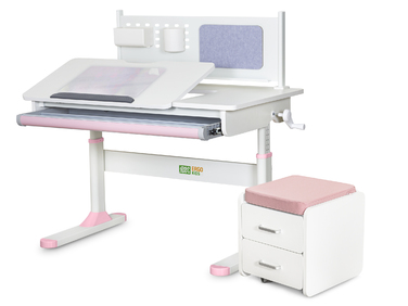 Комплект (S) ErgoKids TH-325 Pink (парта + тумба) (арт.TH-325 + BD C3_PINK)