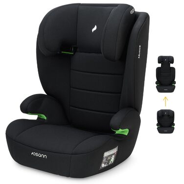 Дитяче автокрісло Osann Musca i-Size 100-150 см з спинкою, без Isofix, чорне
