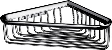 Emco System 2 кутова та пряма полиця для душу, хром, 176x176x60 мм, настінний тримач для ванної кімнати