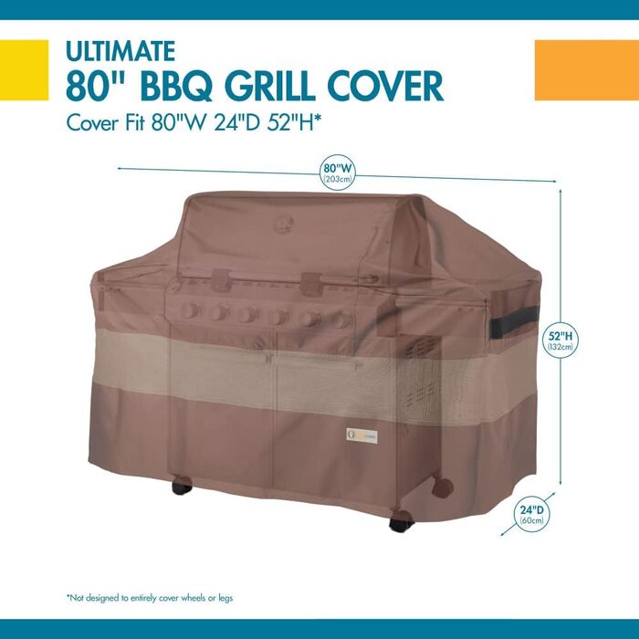 Чохол для гриля Duck Covers Ultimate, водостійкий, 80 дюймів