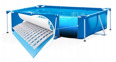 Каркасний прямокутний садовий басейн Intex 450x220x84 см, арт. 28273