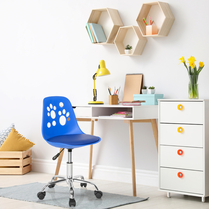 Дитячий стілець-крісло FANCY I (обертовий), синій, OFFICE