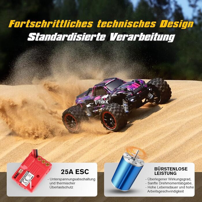 Радіокерований позашляховик Haiboxing 1:18 4WD 48+ км/год, Monster Truck 2.4GHz для дітей та дорослих