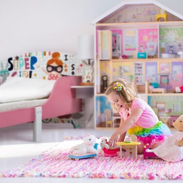Дитяче ліжко Relaxdays 60x94x143 см, з бортиком і полицею, супергеройський дизайн, кольорове, з МДФ