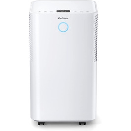 Осушувач повітря Pro Breeze 12 л/добу, електричний, з вологоміром, цифровим дисплеєм, дренажним шлангом, нічним режимом і таймером – проти вологи та цвілі