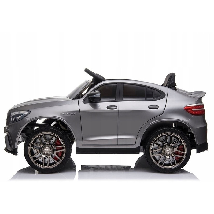 Дитячий електромобіль Mercedes GLC 63S (4x4, 12V 9Ah) — сріблястий, лакований