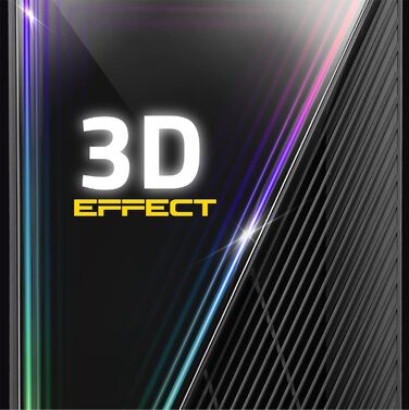 Ігровий корпус Empire Gaming Crystal ARGB, середній ATX/Micro ATX/ITX, 3D-дзеркальний ефект, 2 вентилятори (1x120мм ARGB, 1x120мм стандарт), чорний