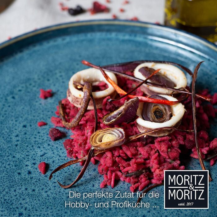 Moritz & Moritz SOLID набір посуду з кам'яної кераміки, 36 предметів, на 12 осіб, синій – елегантний комплект тарілок: 12 обідніх, 12 десертних, 12 глибоких тарілок з преміум кам'яного посуду