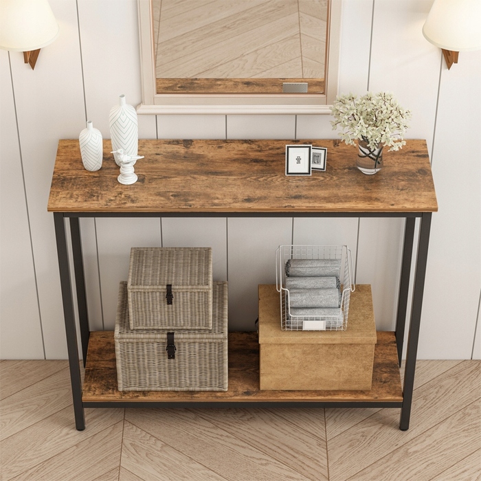 Стелаж MuvuHome 100 x 80 x 30 см, дуб рустикальний
