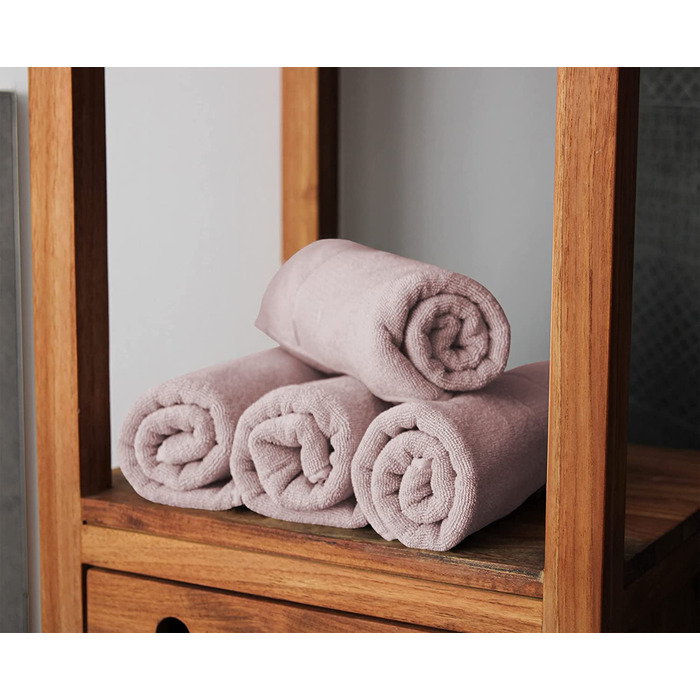 Набір рушників BANANALU 8 шт, 100% бавовна, 50x100 см, 450 г/м², рожевий Primrose Pink