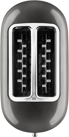 Тостер KitchenAid 5KMT2204EMS, металевий, срібний, 2-слисовий, преміум