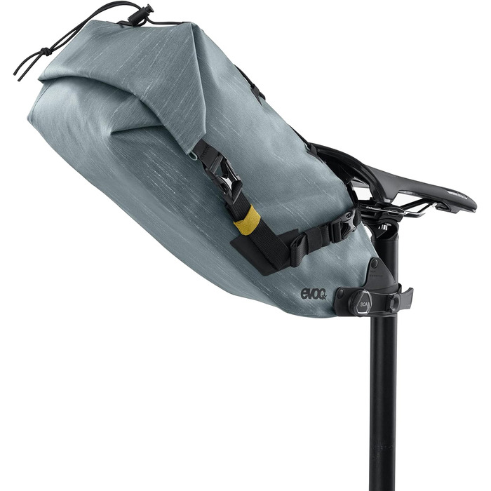 Велосипедна підсідельна сумка EVOC SEAT PACK BOA WP 8, водонепроникна, 8 л, сталева, легкий аксесуар для велосипеда