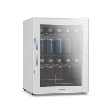 Холодильник для напоїв Klarstein 60л з дзеркальними дверцятами, 0-13°C, 4 полиці, регулювання температури, компресорний, білий