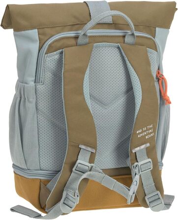 Дитячий рюкзак LÄSSIG Rolltop, водонепроникний, 11 л, світло-блакитний, із нагрудним ременем