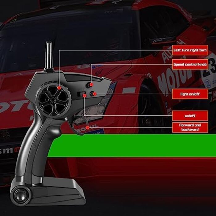 RC Автомобіль Goolsky Drift 1/16 4WD 40 км/год 2.4GHz, радіокерування, чорний