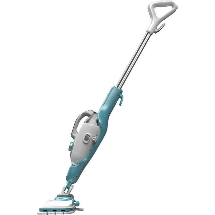 Парова швабра Black+Decker 1600Вт 2в1 з ручним парогенератором BHSM1615DAM, для прибирання дому, з технологією AutoSelect, 16 аксесуарів
