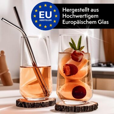 Набір склянок KONZEPT Longdrink 6 шт, 480 мл для коктейлів, соку та води