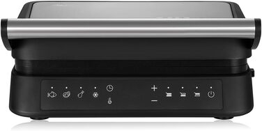 Електрогриль-тостер ZEEGMA Grill Chef 3.0 2-в-1, 2000 Вт, керамічне антипригарне покриття, регульована температура та кут нахилу, можна мити в посудомийній машині