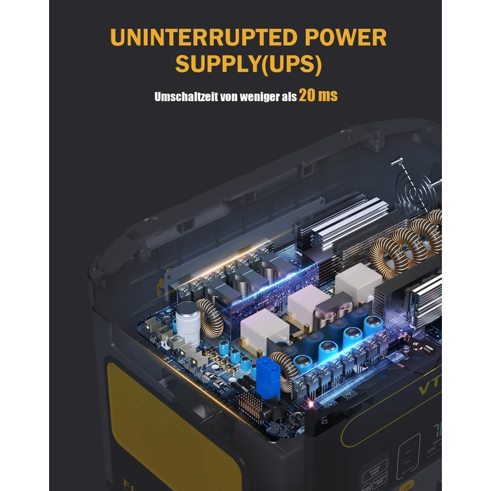 Портативна електростанція VTOMAN FlashSpeed 1500, ємність 1548 Wh, номінальна потужність 1500 W