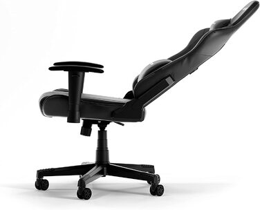 Ігрове крісло DXRacer PRINCE L чорне, штучна шкіра, оригінал