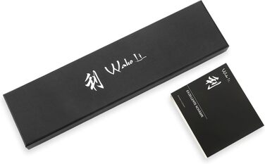 Набір кухонних ножів Wakoli Titanium Noir (5 предметів) з бруском - професійний набір кухонних ножів з титановим покриттям, нержавіюча сталь, чорне покриття, магнітний брусок, шеф-ніж