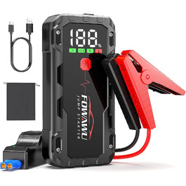 Бустерумулятор FOWAWU 7000A 26800mAh для автомобіля (бензин до 12л, дизель до 10л) — Пусковий пристрій для авто