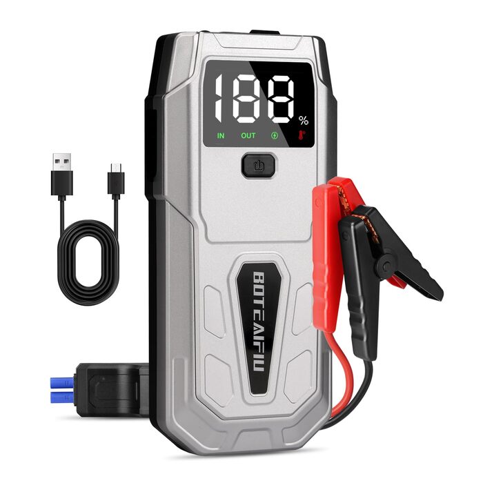 Портативний пусковий пристрій Auto-Starthilfe: Powerbank 5000A для автомобілів до 9.5л бензину або 8.0л дизеля